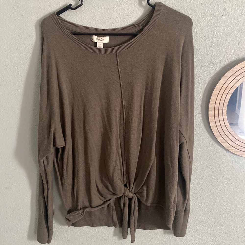 style and co cross sweater